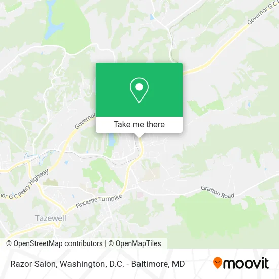 Razor Salon map