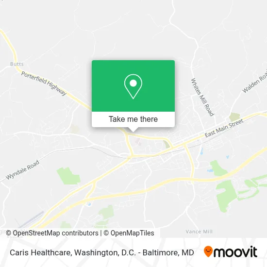 Caris Healthcare map