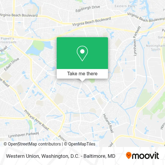 Western Union map
