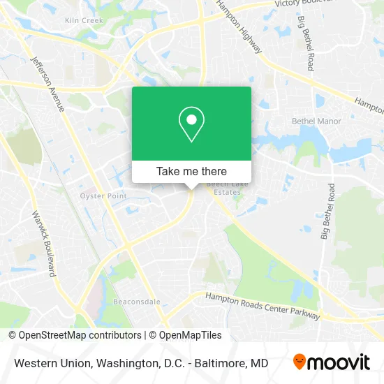 Western Union map