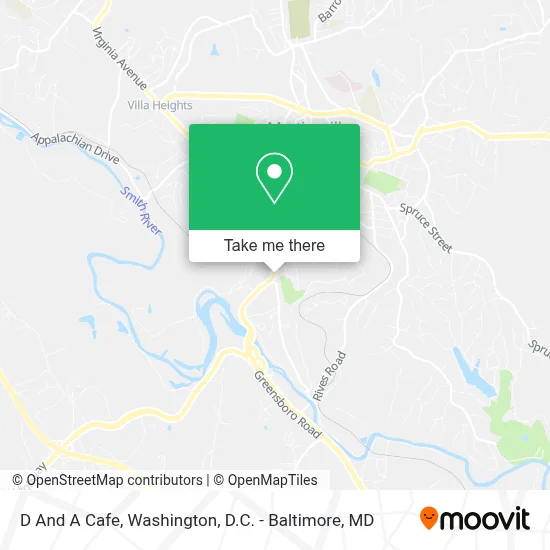 D And A Cafe map
