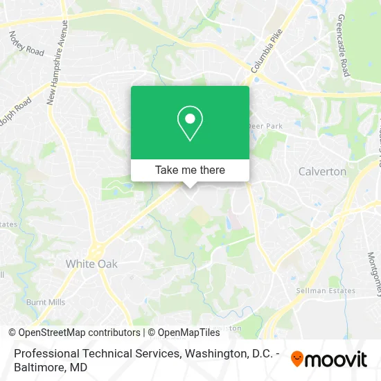 Professional Technical Services map