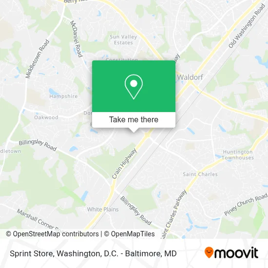 Sprint Store map
