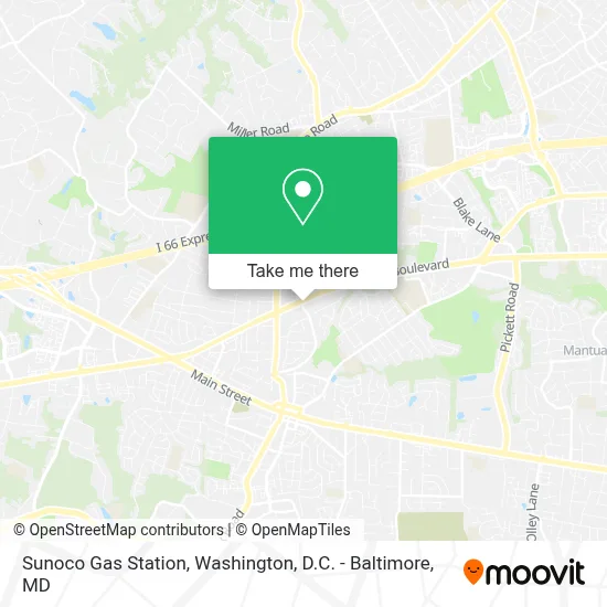 Sunoco Gas Station map