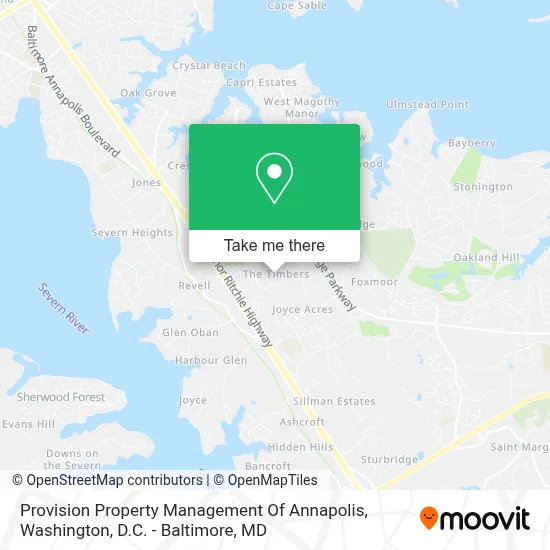 Provision Property Management Of Annapolis map