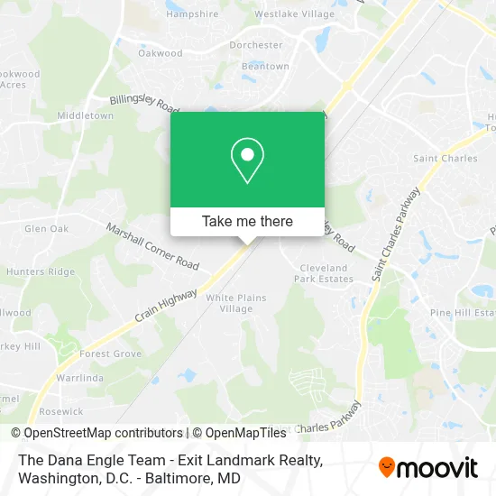 The Dana Engle Team - Exit Landmark Realty map