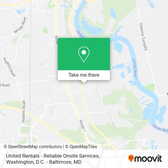United Rentals - Reliable Onsite Services map