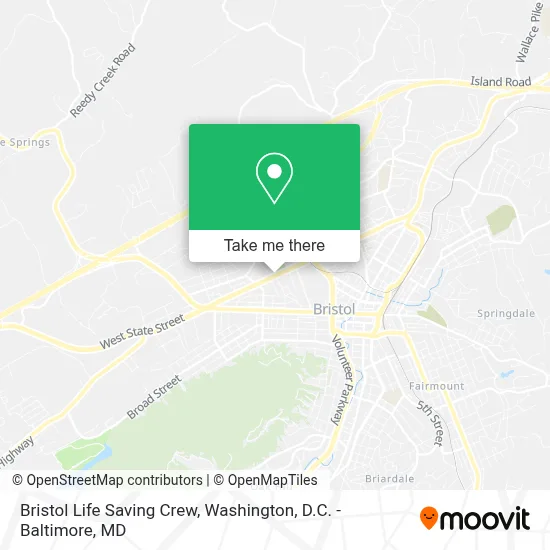 Bristol Life Saving Crew map