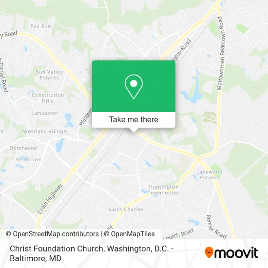 Christ Foundation Church map