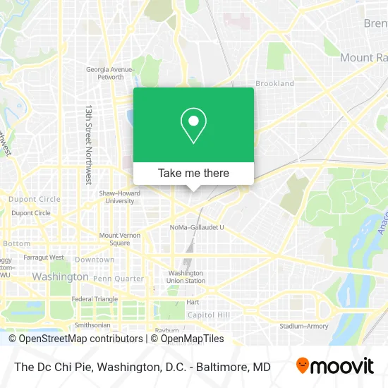 The Dc Chi Pie map