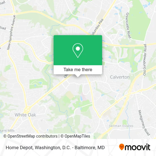 Home Depot map