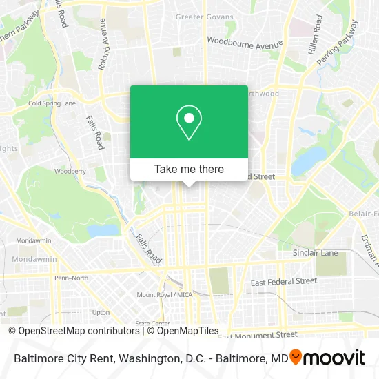 Baltimore City Rent map