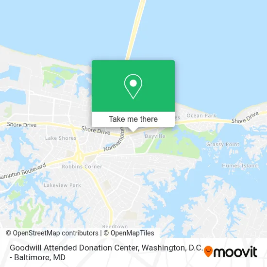 Goodwill Attended Donation Center map