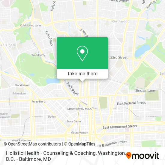 Holistic Health - Counseling & Coaching map