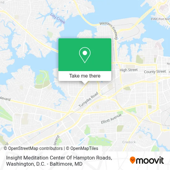 Insight Meditation Center Of Hampton Roads map
