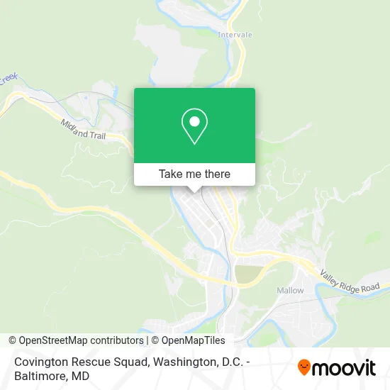 Covington Rescue Squad map