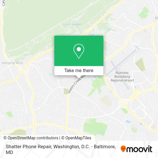 Shatter Phone Repair map