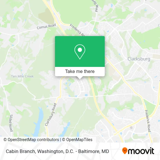 Cabin Branch map