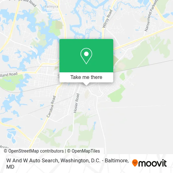 W And W Auto Search map