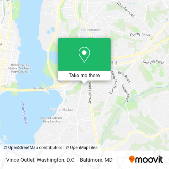 Vince Outlet map