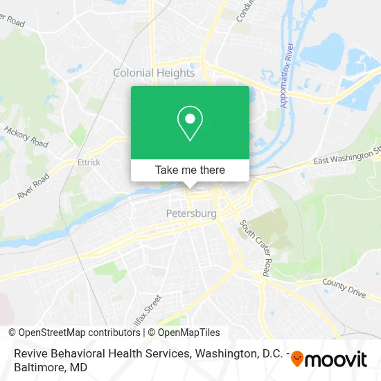Revive Behavioral Health Services map