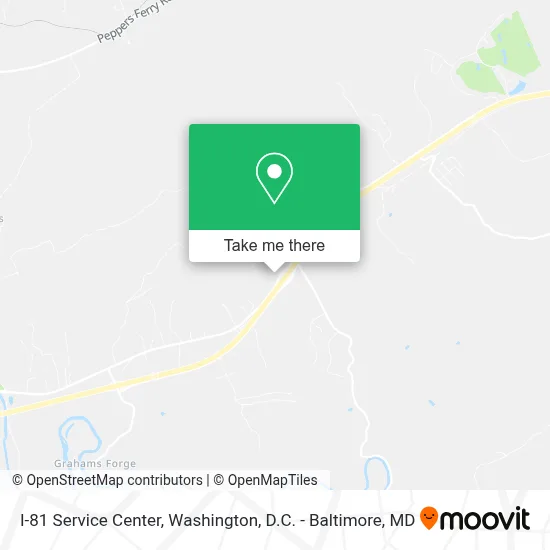 I-81 Service Center map