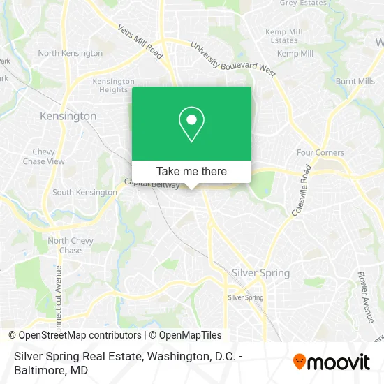 Silver Spring Real Estate map