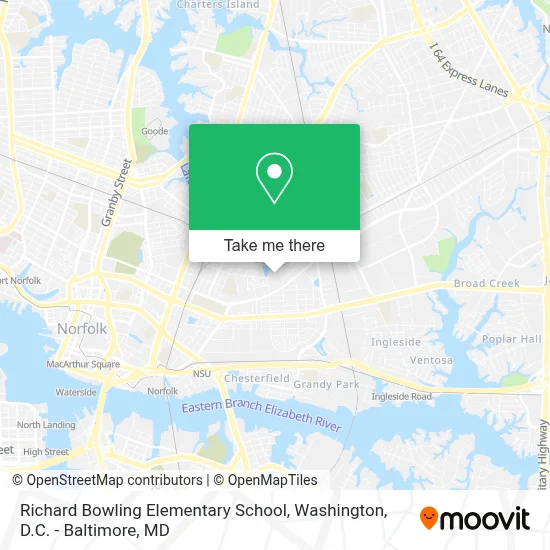 Richard Bowling Elementary School map