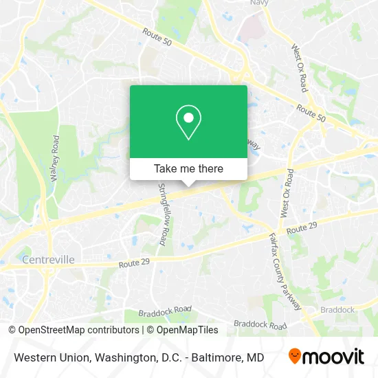 Western Union map