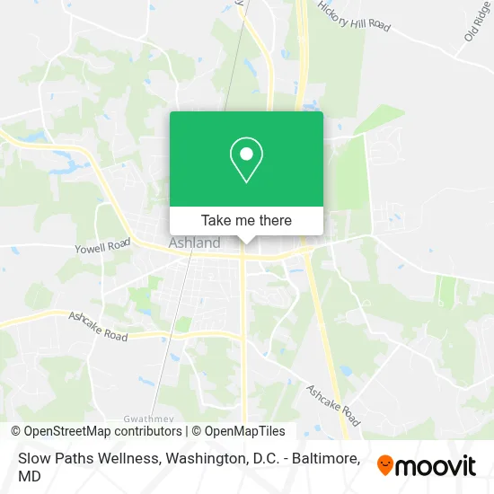 Slow Paths Wellness map