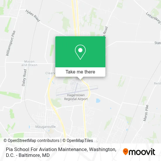 Pia School For Aviation Maintenance map
