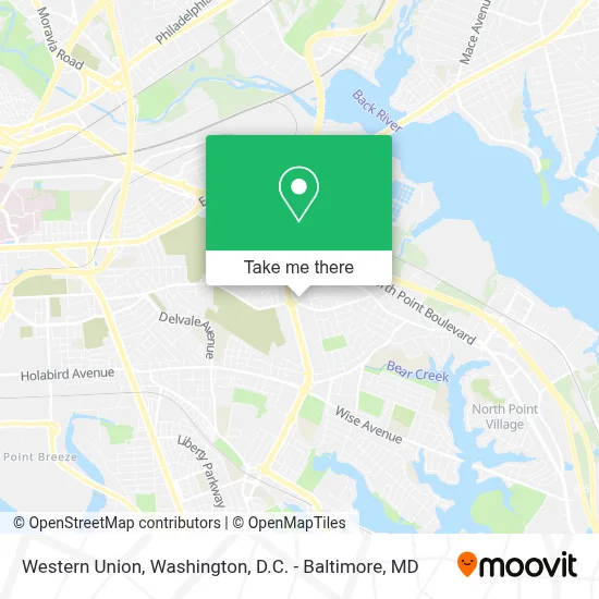 Western Union map