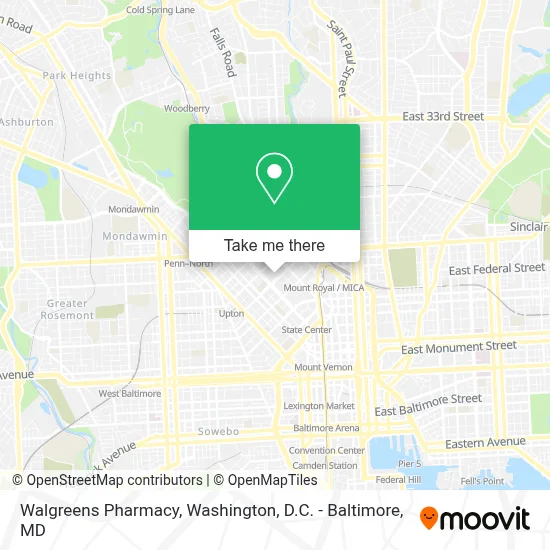 Walgreens Pharmacy map