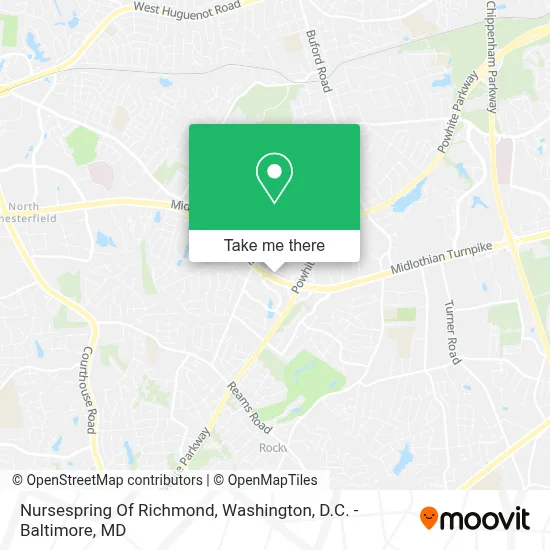 Nursespring Of Richmond map
