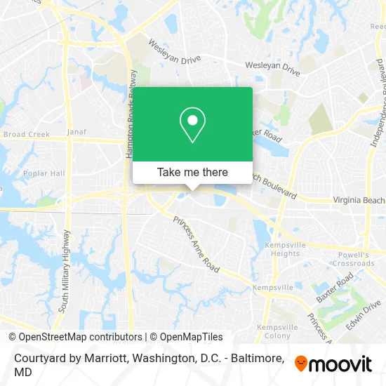 Courtyard by Marriott map