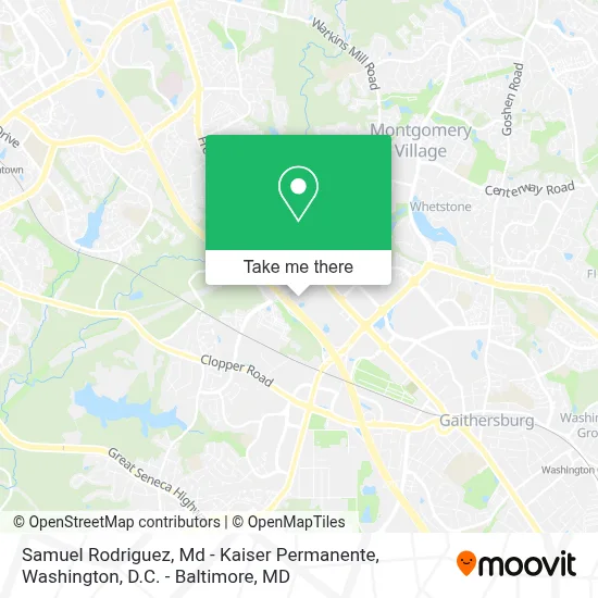 Samuel Rodriguez, Md - Kaiser Permanente map