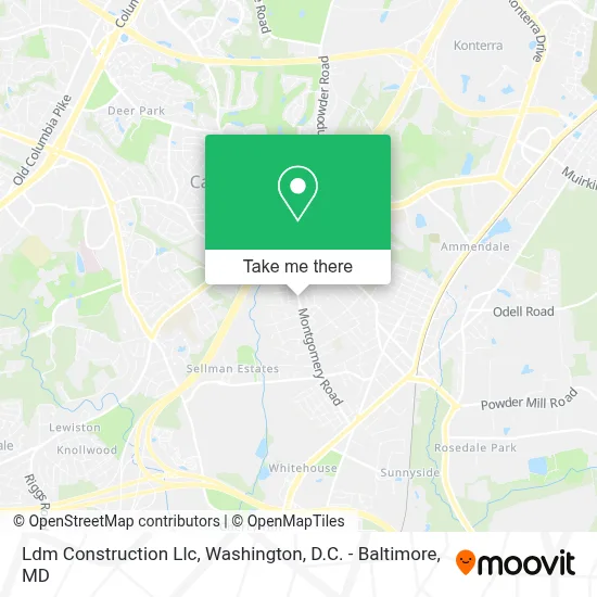 Ldm Construction Llc map