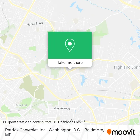 Patrick Chevrolet, Inc. map