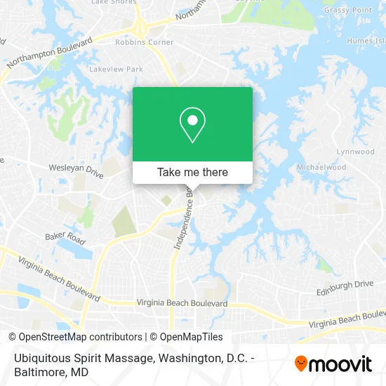 Ubiquitous Spirit Massage map