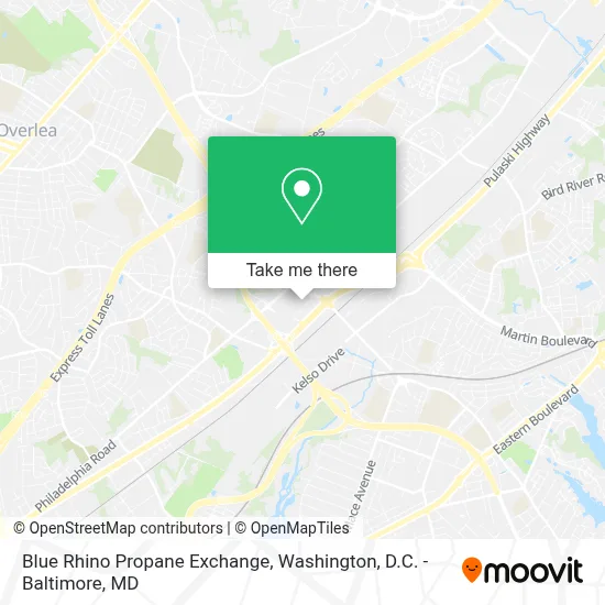 Blue Rhino Propane Exchange map