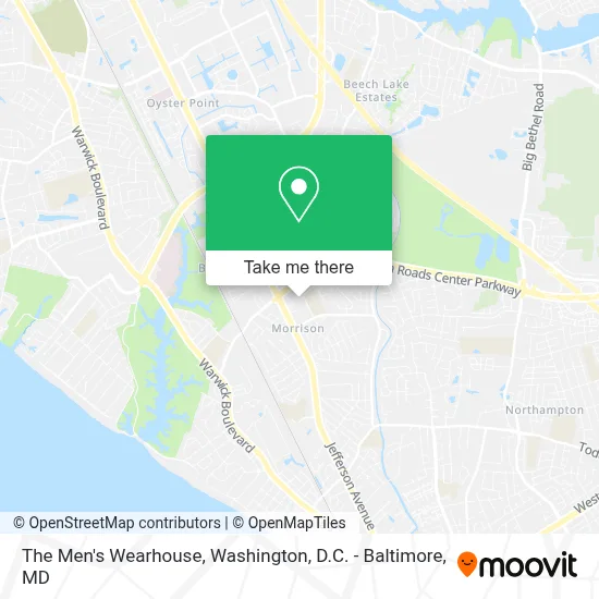 The Men's Wearhouse map