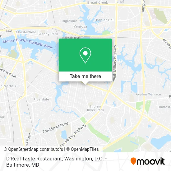D'Real Taste Restaurant map