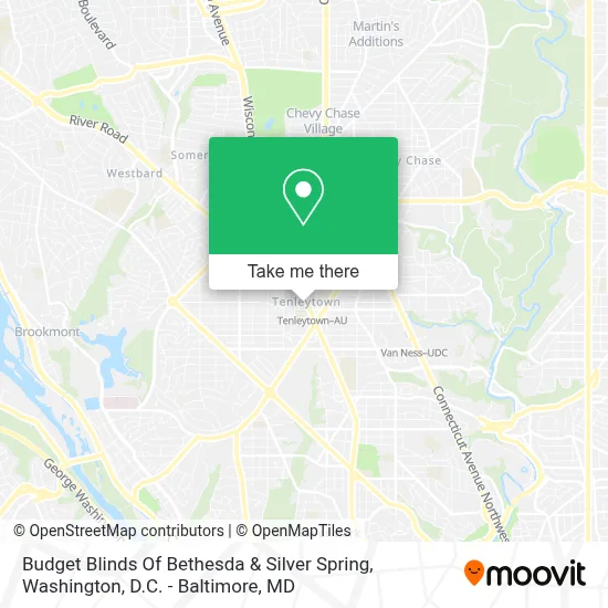 Budget Blinds Of Bethesda & Silver Spring map