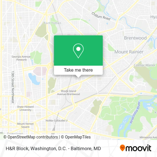 H&R Block map