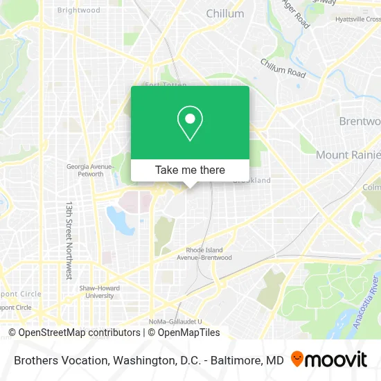 Brothers Vocation map