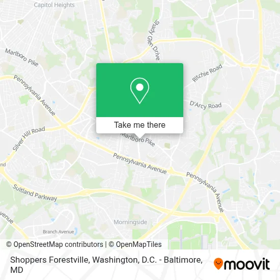 Shoppers Forestville map