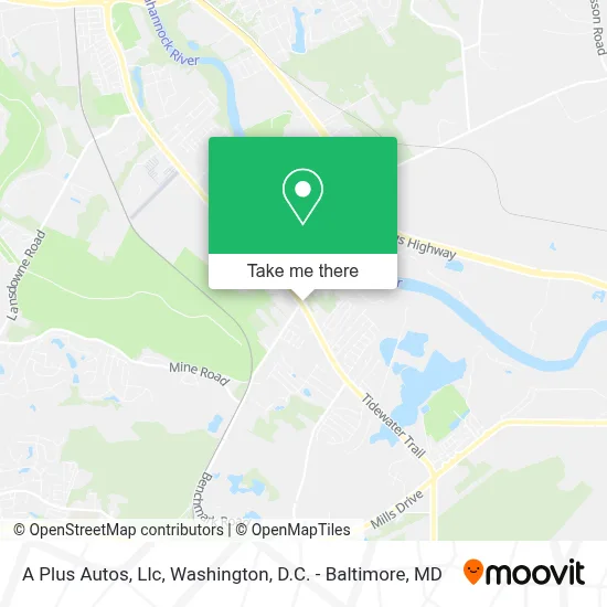 A Plus Autos, Llc map