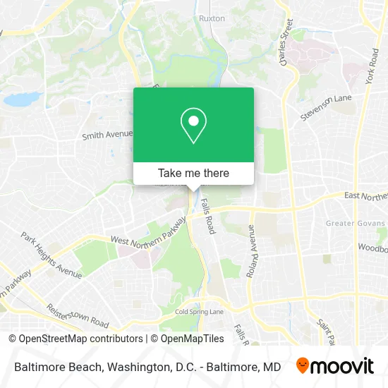Baltimore Beach map