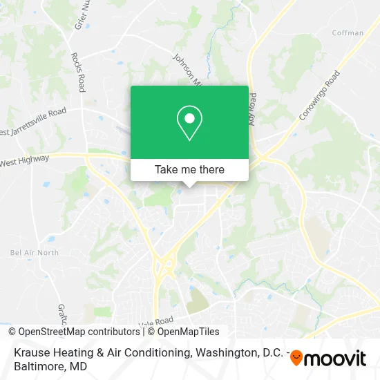 Krause Heating & Air Conditioning map