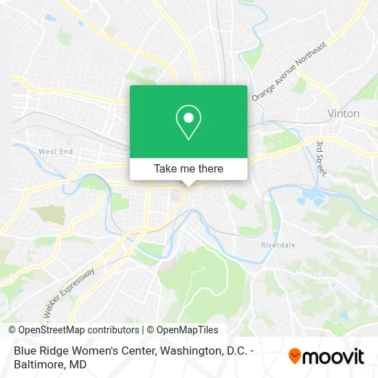 Blue Ridge Women's Center map